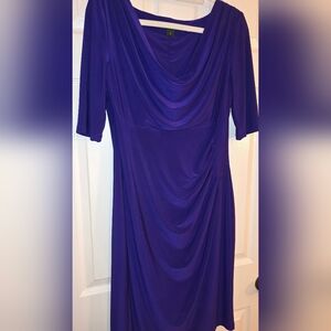 Ralph Lauren Deep Purple Long Sleeve Dress